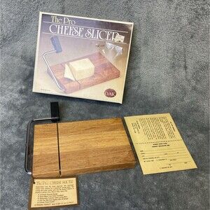 The Pro Cheese Slicer Solid Oak For Charcuterie Boards Slicing Cheese VTG